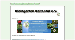 Desktop Screenshot of garten-kaltental.de