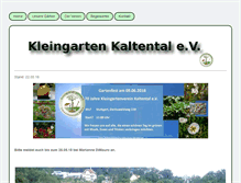 Tablet Screenshot of garten-kaltental.de